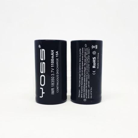 Accu 18350 15A - 1100 mah - Yoss